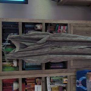 Silk Eileen Fisher grey jumpsuit